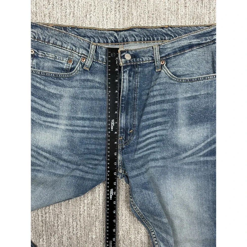 Levis 514 Jeans Mens 38x32 Blue Denim Straight Fit Logo Casual Pockets